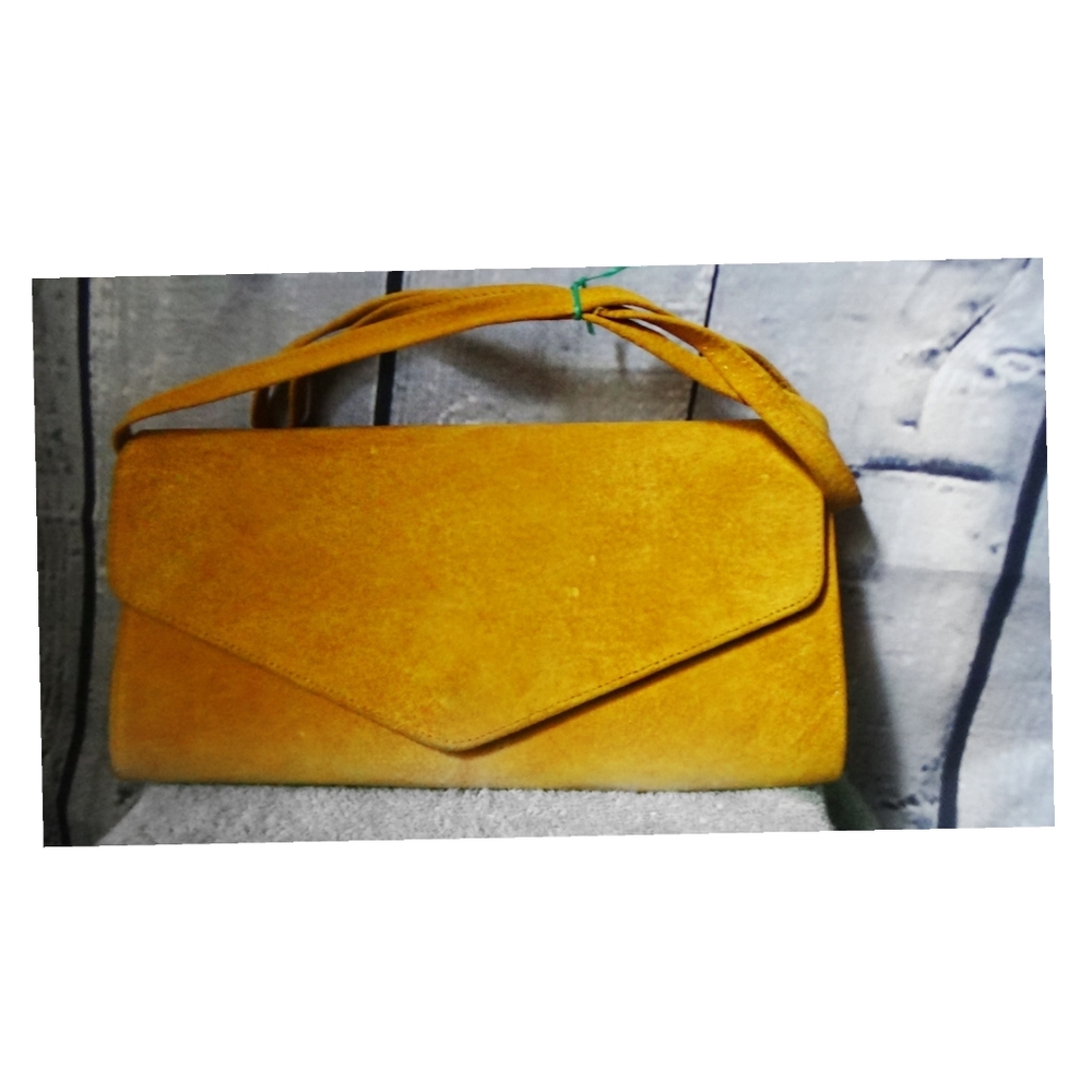 Yellow long strap Purse